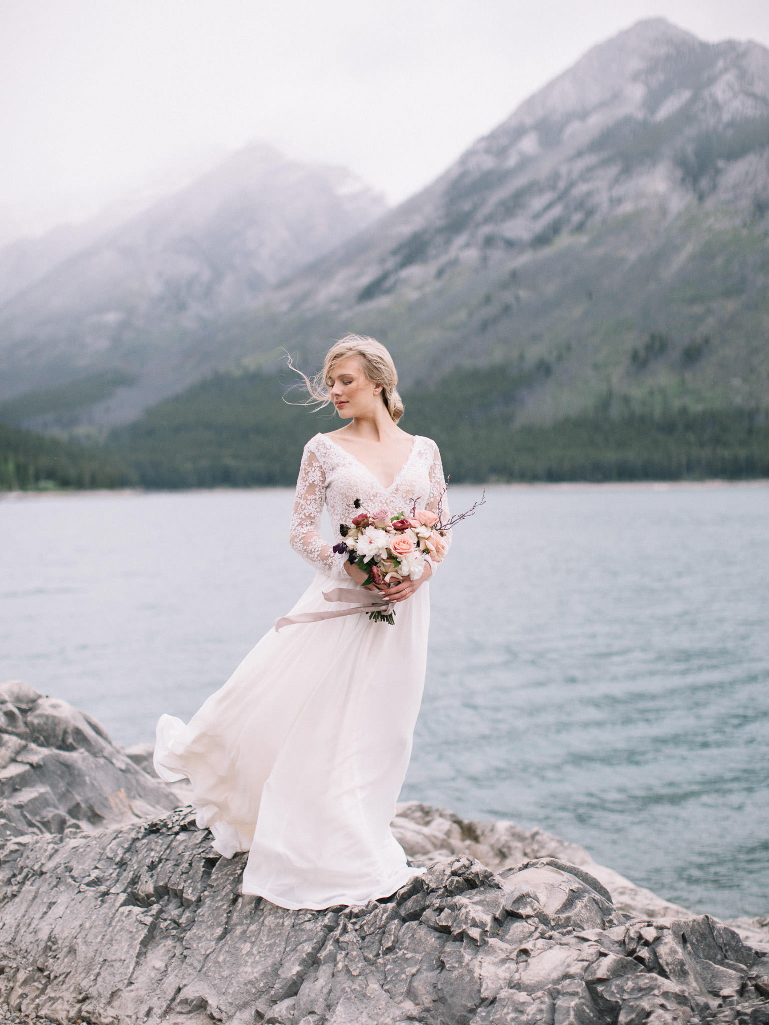Wedding photo of a Bridal Shoot in Banff