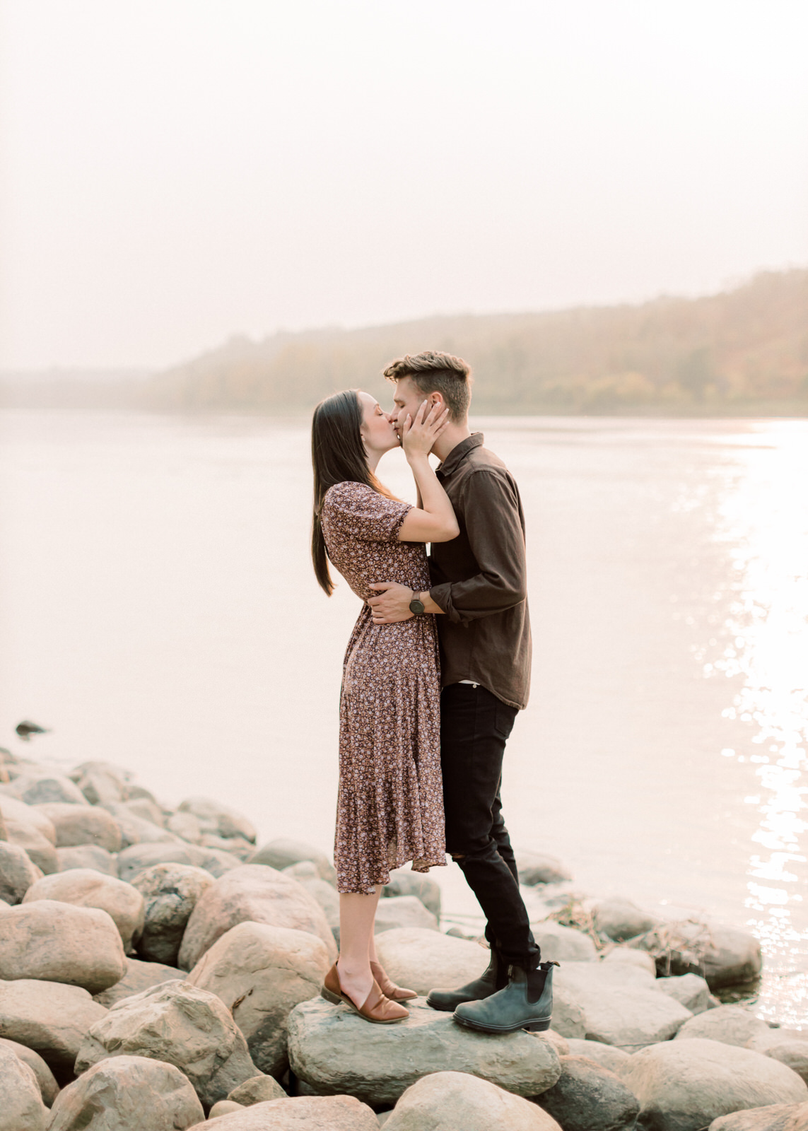 Sunset engagement session - Wedding Photographer in Montreal