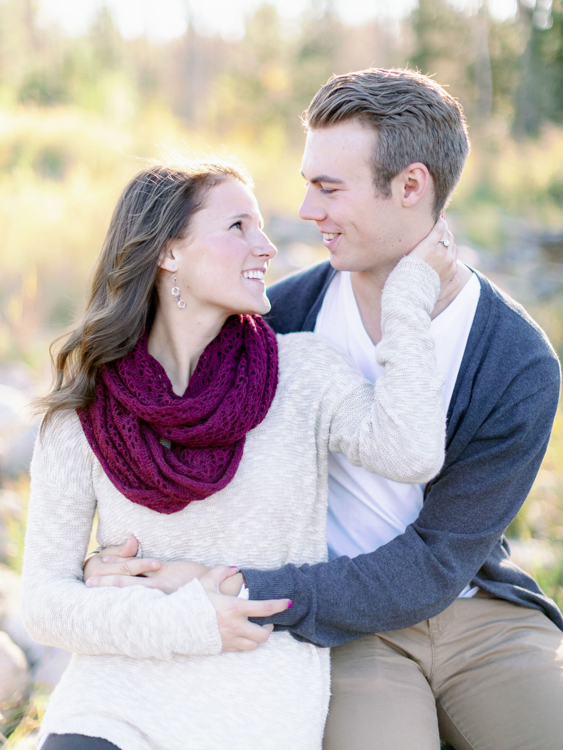 fall engagement session - Montreal wedding photographer
