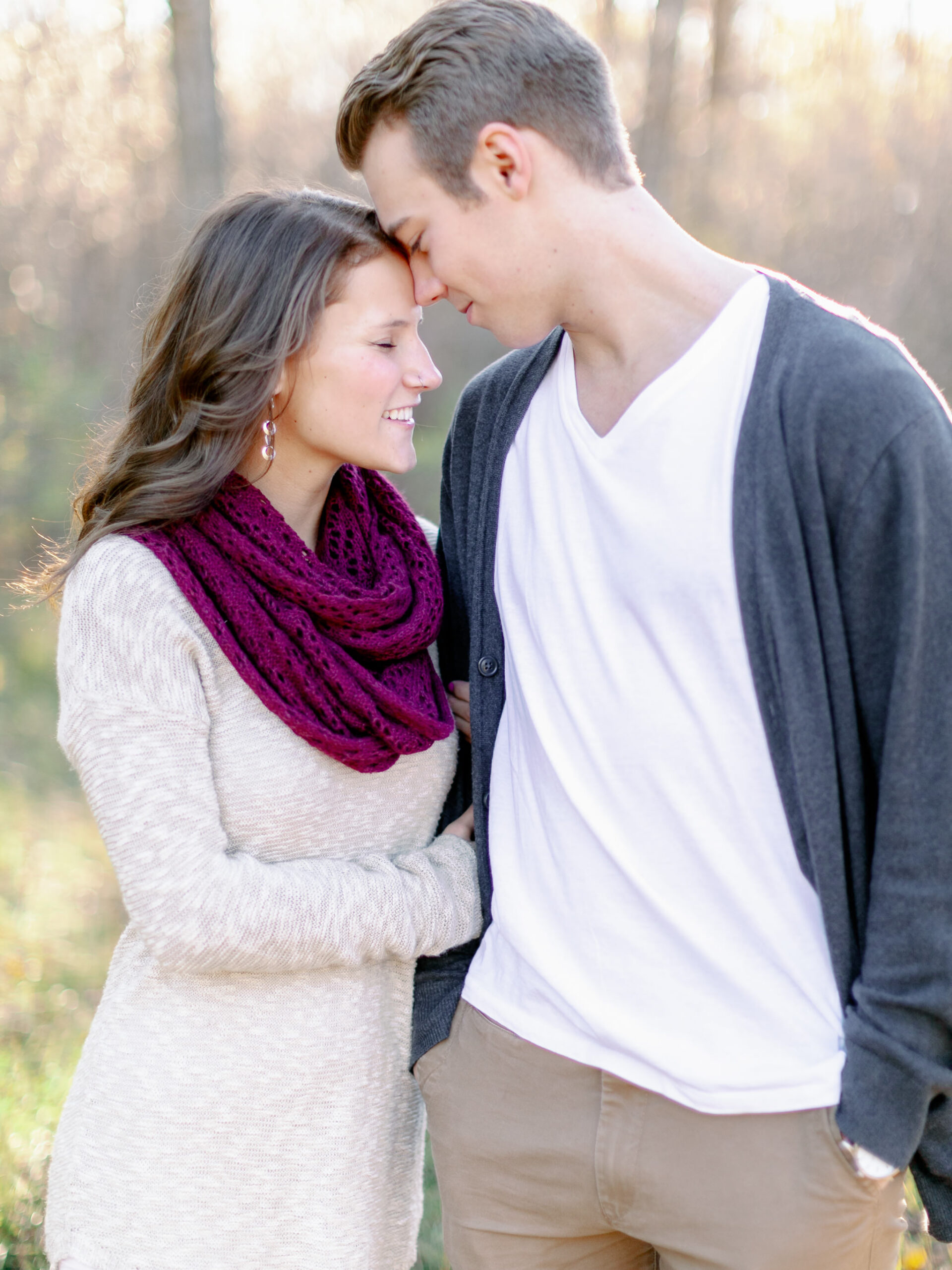 fall engagement session - Montreal wedding photographer