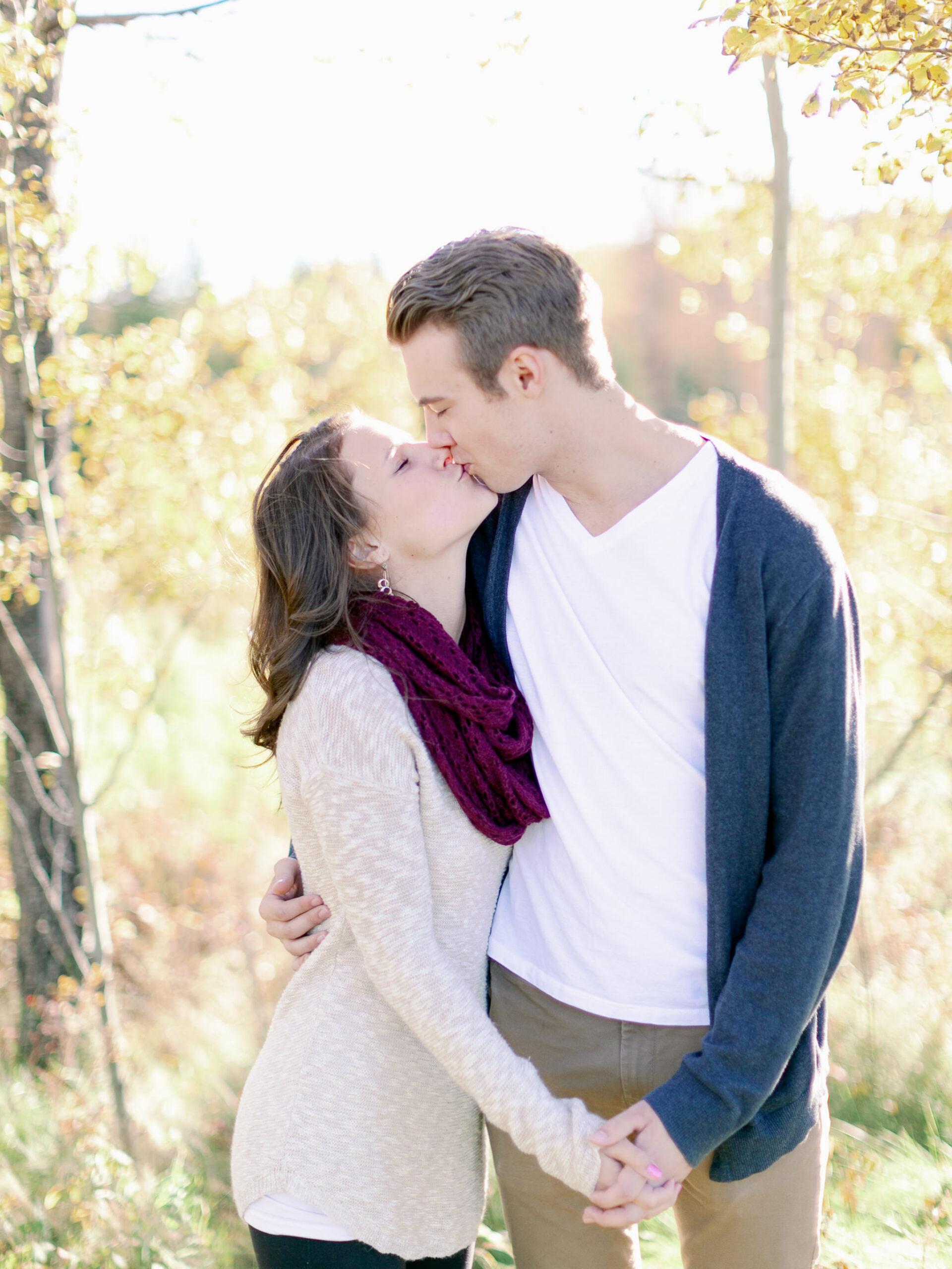 fall engagement session - Montreal wedding photographer