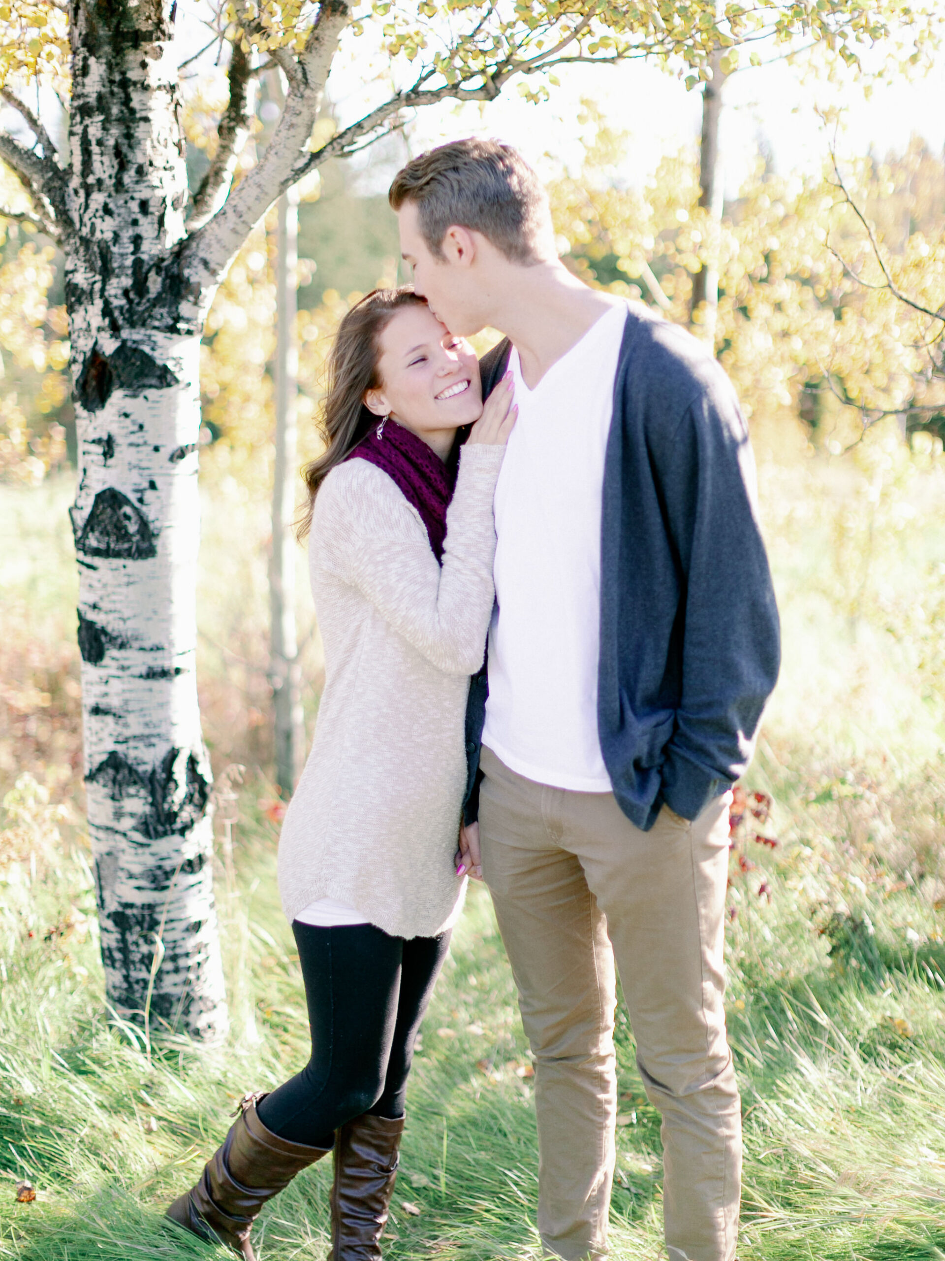 fall engagement session - Montreal wedding photographer
